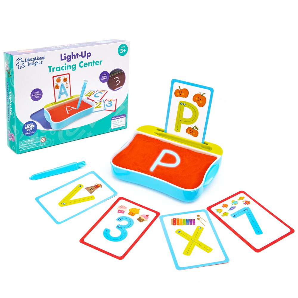 Photos - Educational Toy Educational Insights Light-Up Tracing Center: Preschool Learning Kit for Reading & Writing Development 