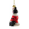 Kurt S. Adler 3.5 Inch Dog In Santa Suit Christmas Best Friend Tree Ornaments - 2 of 3
