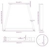 vidaXL Dining Table Legs, V-Shape 2 Pieces, Black, 28 x (42-43.3) cm, Steel, Leg for Table, Dining Room Table Leg, Table Leg for Dining Table - 3 of 4