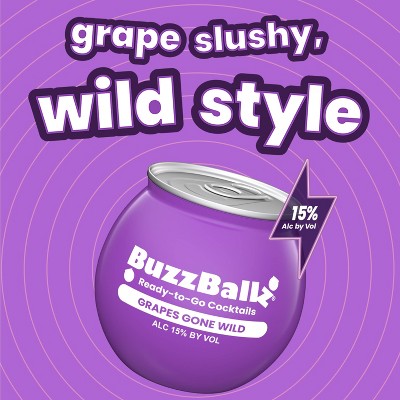 BuzzBallz Grapes Gone Wild Cocktail - 4pk/200ml Bottles