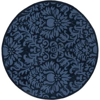 Total Performance Tlp755 Hand Hooked Area Rug - Navy - 8' Round