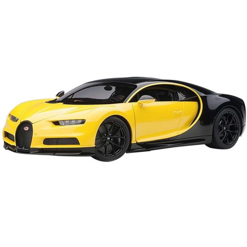 Bugatti Chiron Jaune Molsheim Yellow And Nocturne Black 1 18 Model