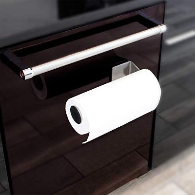 Stainless Steel Magnetic Paper Towel Holder for Indoor/Outdoor Use