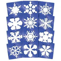 Roylco Super Snowflake Stencil, 8 Inches Diameter, set of 12 Stencils