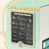 43.30"Play Kitchen, Corner Kids Kitchen Playset with Chalkboard, Range Hood, Ice Maker, Stove, Refrigerator Microwave,Green - 3 of 4