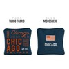 Gameday Chicago Football Synergy Pro Navy Cornhole Bags (Set of 4) - image 2 of 4