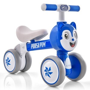 Costway Toddler Balance Bike with Quiet Wheels & Comfy PU Seat Aged 10-36 Months - 1 of 4