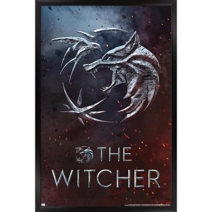 Trends International Netflix The Witcher: Season 3 - Medallion One Sheet Framed Wall Poster Prints - 1 of 4