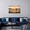 Longhorn and Yellow Sunset by Teri James Unframed Wall Canvas - iCanvas - 2 of 3