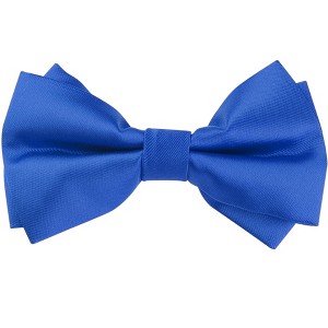 Elerevyo Men's Pre-tied Formal Satin Solid Color Formal Tuxedo Bow Ties - 1 of 4