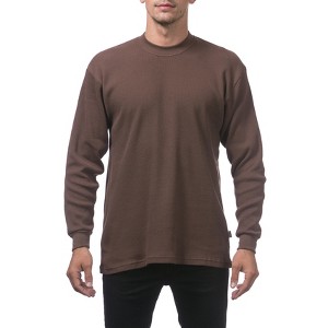 Pro Club Men's Heavyweight Cotton Long Sleeve Crew Neck Thermal Shirt - 1 of 4