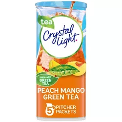 Crystal Light Peach Mango Green Tea Drink Mix - 5pk/0.37oz