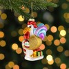 Northlight 5" Gold and Red Rooster Glass Christmas Ornament - 2 of 4
