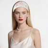 Unique Bargains Fresh Flowers Wide Headband White 1 Pc - 2 of 4