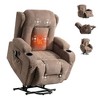 NicBex Power Lift Chair with USB Ports and Pocket Recliner Chair for Elderly Massage Chair with Heating Living Room Chairs - 3 of 4