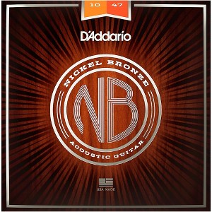 D'Addario NB1047 Nickel Bronze Extra Light Acoustic Guitar Strings - 1 of 1