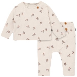 Modern Moments by Gerber Baby Boys' 2-Piece Raglan Top and Pant Set - 1 of 4