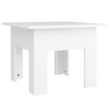 vidaXL Coffee Table White 21.7 in.x21.7 in.x16.5 in. Engineered Wood - 2 of 4