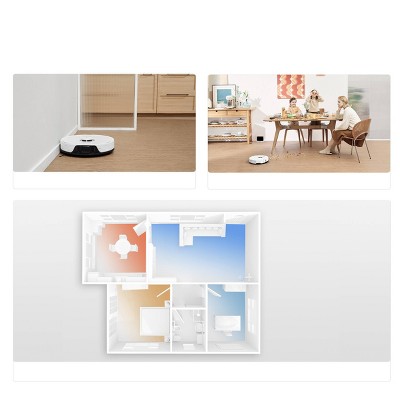 Roborock S8 White Cordless Robot Vacuum and Mop with Smart Mapping