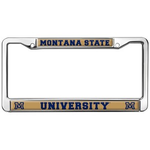 Montana State University School Logo Full Size Standard License Plate Metal Frame - 1 of 4