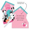 Big Dot of Happiness Pawty Like a Puppy Girl - Shaped Thank You Cards - Pink Dog Baby Shower or Birthday Party Thank You Cards & Envelopes - Set of 12 - 2 of 4
