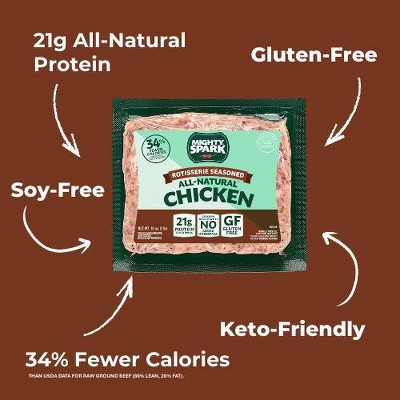 Mighty Spark Rotisserie Seasoned Ground Chicken - 16oz
