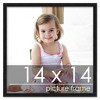 PosterPalooza | Square Simple Black Picture Frame - UV Acrylic, Foam Board Backing, Hanging Hardware - 2 of 4