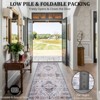 Area Rugs for Living Room - Machine Washable Vintage Carpet, Non-Slip Low Pile Throw Rugs, Rubber Backing, for Bedroom, Dining Room, Kitchen - 4 of 4