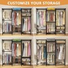 70.8" L x 15.7" W x 76.7" H Portable Iron Heavy Duty Clothes Rack with Adjustable Wire Shelves, Hanging Rods, Hooks - 4 of 4