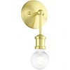 Livex Lighting Lansdale 1 - Light Vanity in  Satin Brass - 3 of 4