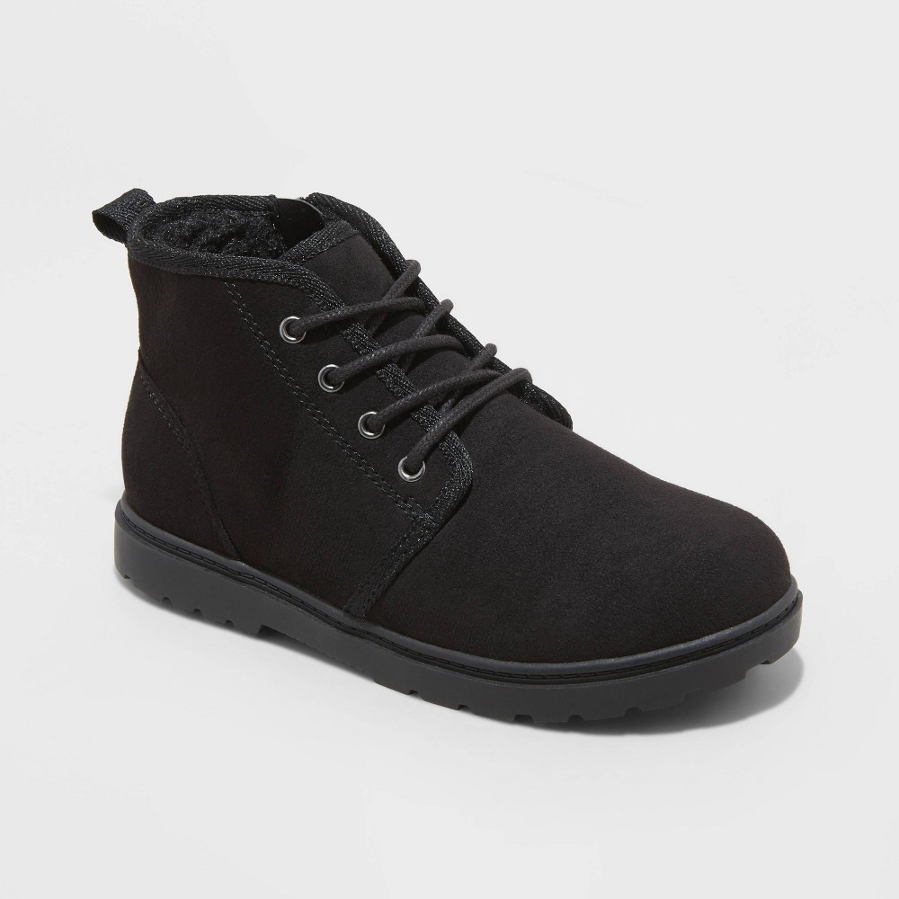 Boys' Ronin Slip-On Zipper Chukka Boots - Cat & Jack Black 6