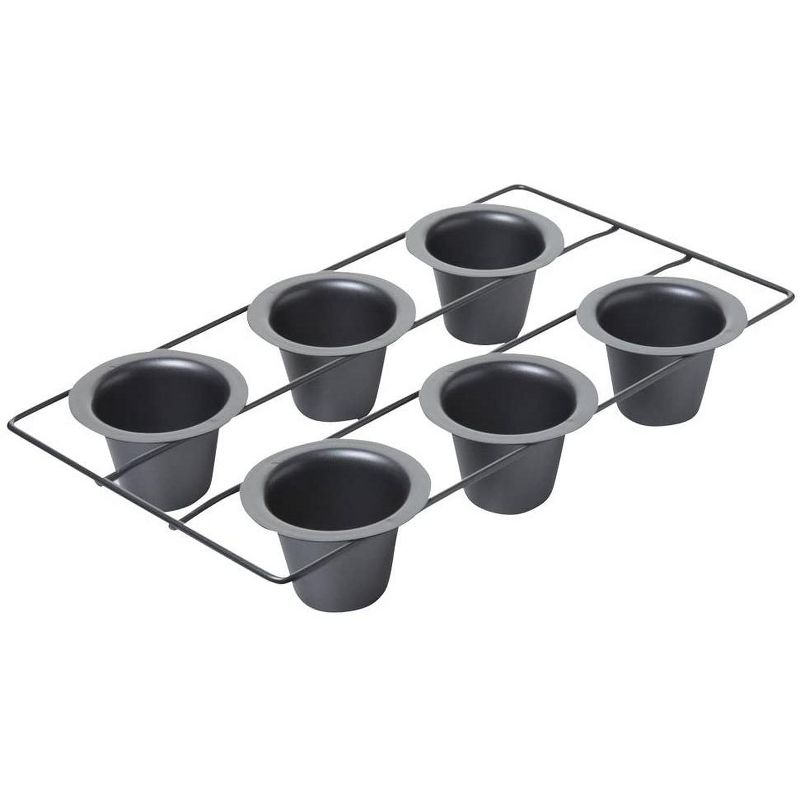 Chicago Metallic Professional 6-Cup Popover Pan, Silver, 1 of 5