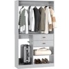 Aheaplus 40'' Freestanding Closet Organizer System with Hanging Rods, Drawers, Storage Shelves - 2 of 4