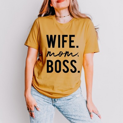 Simply Sage Market Wife Mom Boss Block Short Sleeve Tee