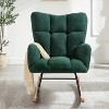 Vatros Rocking Chair Nursery Chair Modern Rocking Chair with High Backrest - 2 of 4