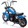 Electric Motorcycle for Kids, 24V 250W Kids Electric Dirt Bike, Two Speed Max Up to 14MPH & 60 Minutes Continuous, with Led Lights - 2 of 4