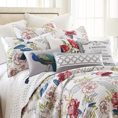 Montecito 2-Piece Multicolor Floral Cotton Twin/Twin XL Quilt Set