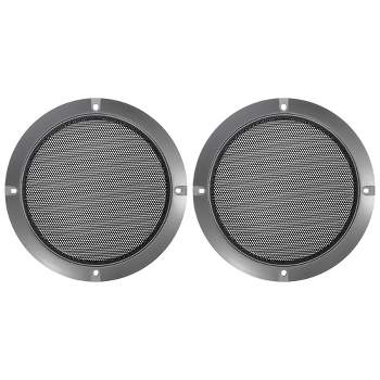 Unique Bargains Car Audio Speaker Cover Mesh Subwoofer Grill Horn Glossy Guard Protector Gray