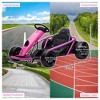 24V Kids Ride on Go Kart with 300W Motors 9Ah Battery,, Electric Go Kart with Music, Slow Start & Seat Belts, 8 MPH Speed for Kids Aged 8-12 - 3 of 4