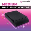 Liquid Stands Studio Monitor Sound Isolation Pads for Speakers 5" High-Density Speaker Foam Pads Angled Speaker Riser - Acoustic Speaker Isolation Pad - 3 of 4