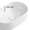 Hrinhom 19.3" W Bathroom Sink Above Counter,Modern Porcelain Vessel Sink Without Faucet - 2 of 4