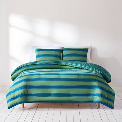Lush Décor Full/Queen Gale Cabana Stripe Comforter Blue