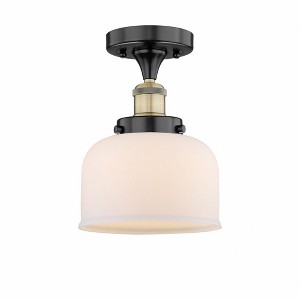 Bell - 1 Light Semi-Flush Mount In Industrial Style-8.25 Inches Tall and 6.5 Inches Wide - 1 of 1