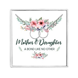 Daughter Greeting Card Sterling Silver Hearts Necklace for Women Ginger Lyne Collection - 1 of 4