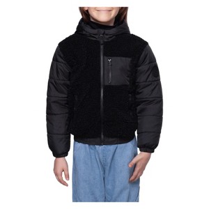 Rokka&Rolla Boys’ High Pile Fleece Bomber Jacket - 1 of 4