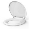 Whizmax Toilet Seat with Slow Soft Close - Easy to Install and Clean, Never Loosens - Fits Most Elongated - 3 of 4