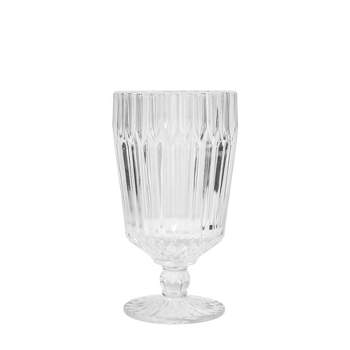 Belluno Classic Clear Glasses for Water, Juice, Liquor - Wine Goblets - Set  of 6 (13.5 Ounces)