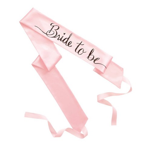 Bride To Be Wedding Sash Pink