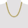 Black Bow Jewelry Men's 8.25mm 10k Yellow Gold Flat Beveled Curb Chain Necklace - 2 of 4
