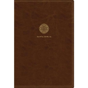 Rvr60, Santa Biblia, Letra Supergigante, Leathersoft, Café, Con Índice Y Cierre, Comfort Print - by  Rvr 1960- Reina Valera 1960 (Leather Bound) - 1 of 1